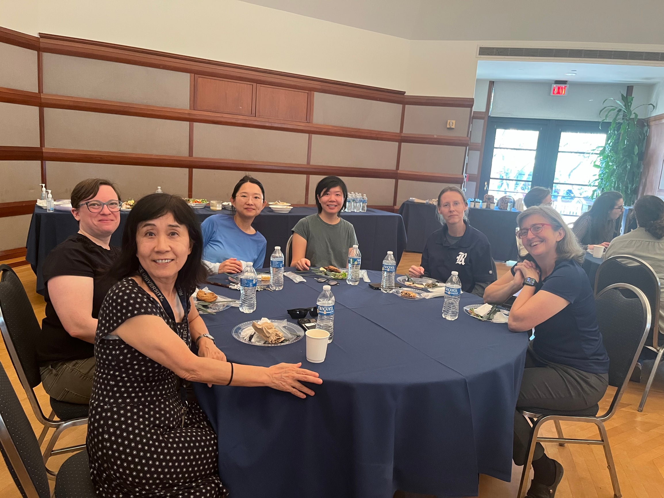 Table of Rice women fauclty who attended the lunch discussion